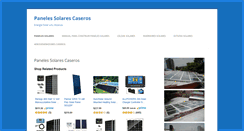 Desktop Screenshot of panelessolarescaseros.com