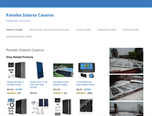 Tablet Screenshot of panelessolarescaseros.com